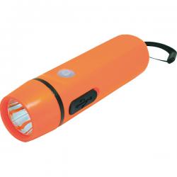 ダイナモ＆USB充電ライト (オレンジ)