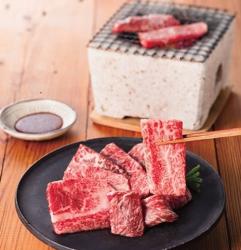 九州産黒毛和牛 カルビ(バラ)焼肉用(300g)【目録】