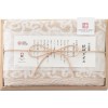 今治謹製　紋織タオル　フェイスタオル（木箱入） (ベージュ)
