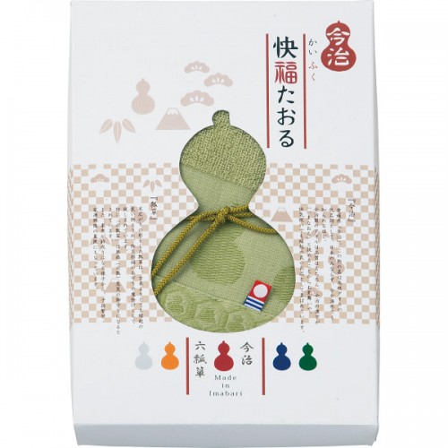 快福たおる　フェイスタオル (グリーン)