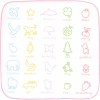 ガーゼハンカチ (ピンク・グリーン・ブルー)